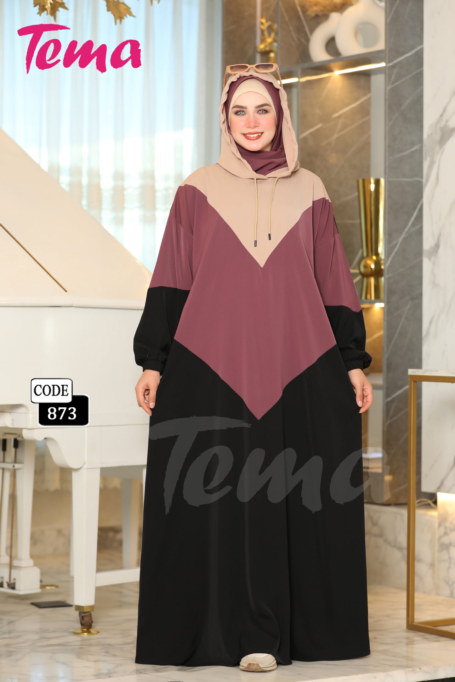 إسدال رمضان + طرحة (873)