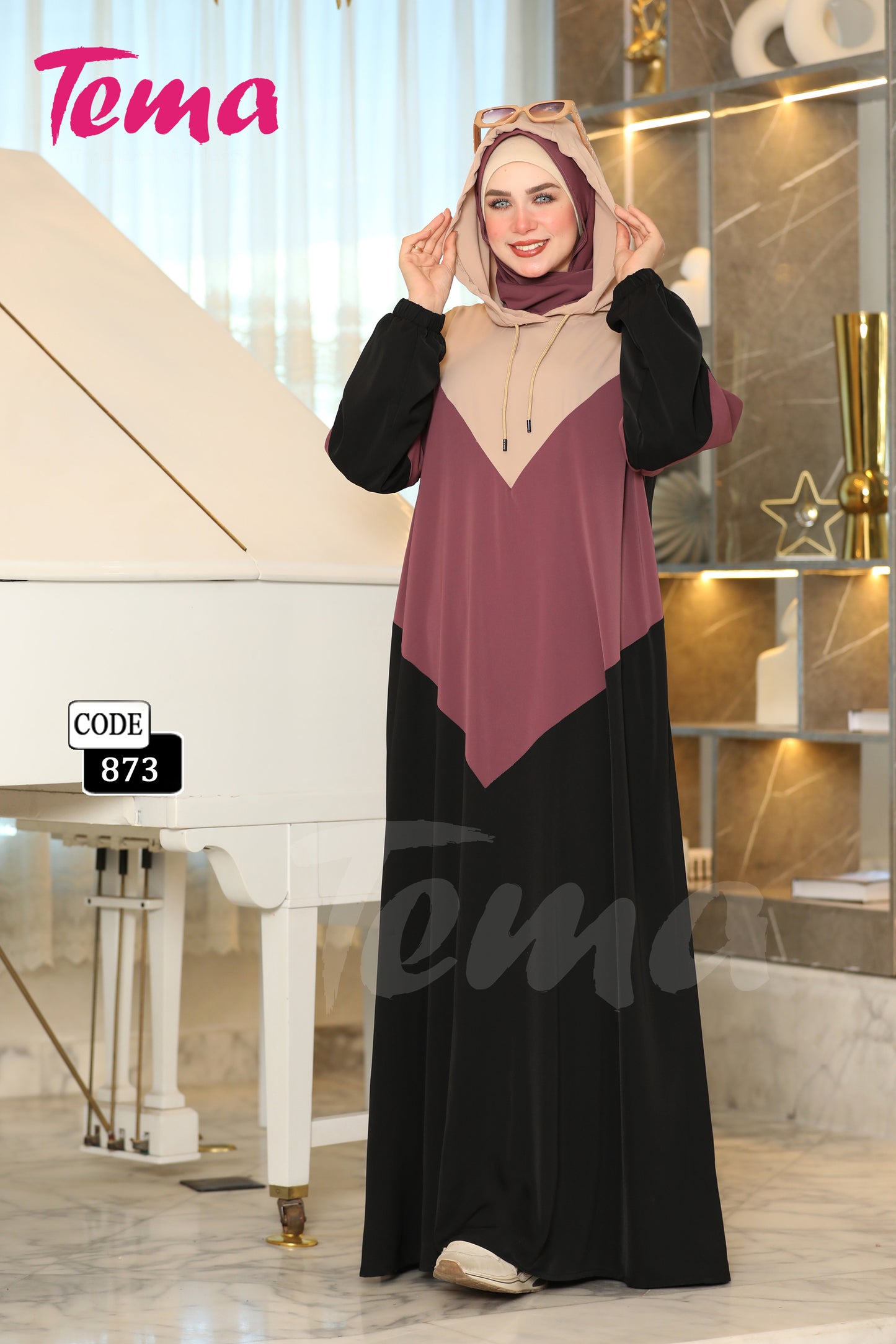 إسدال رمضان + طرحة (873)