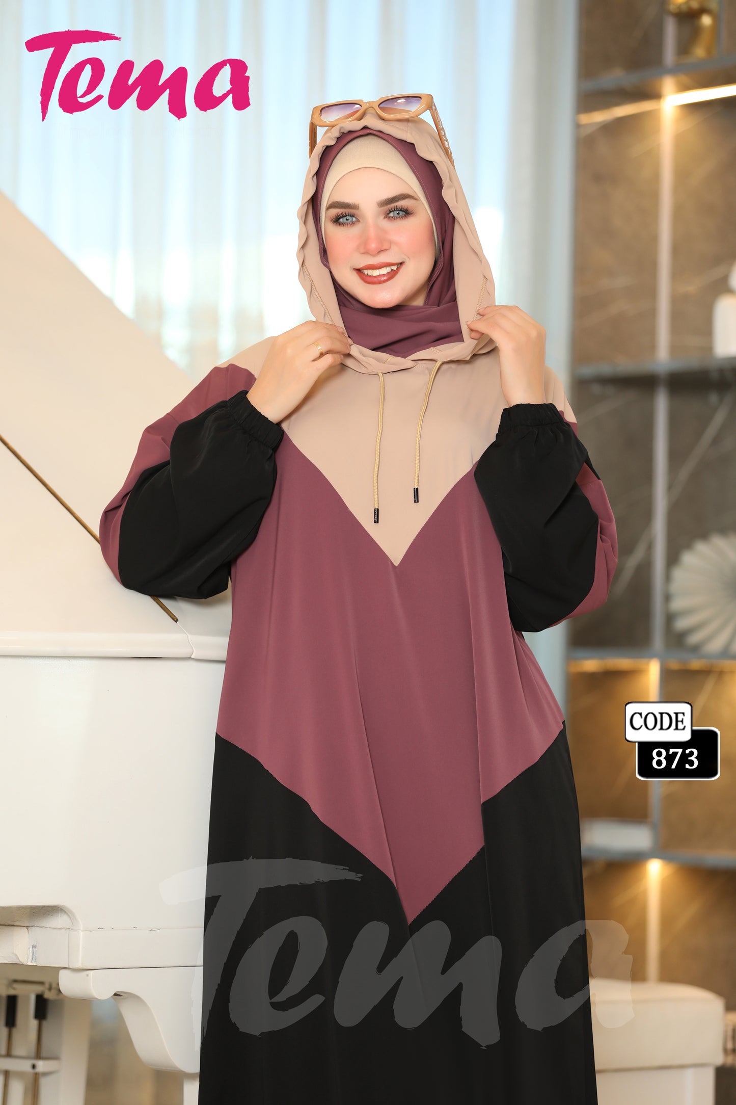 إسدال رمضان + طرحة (873)