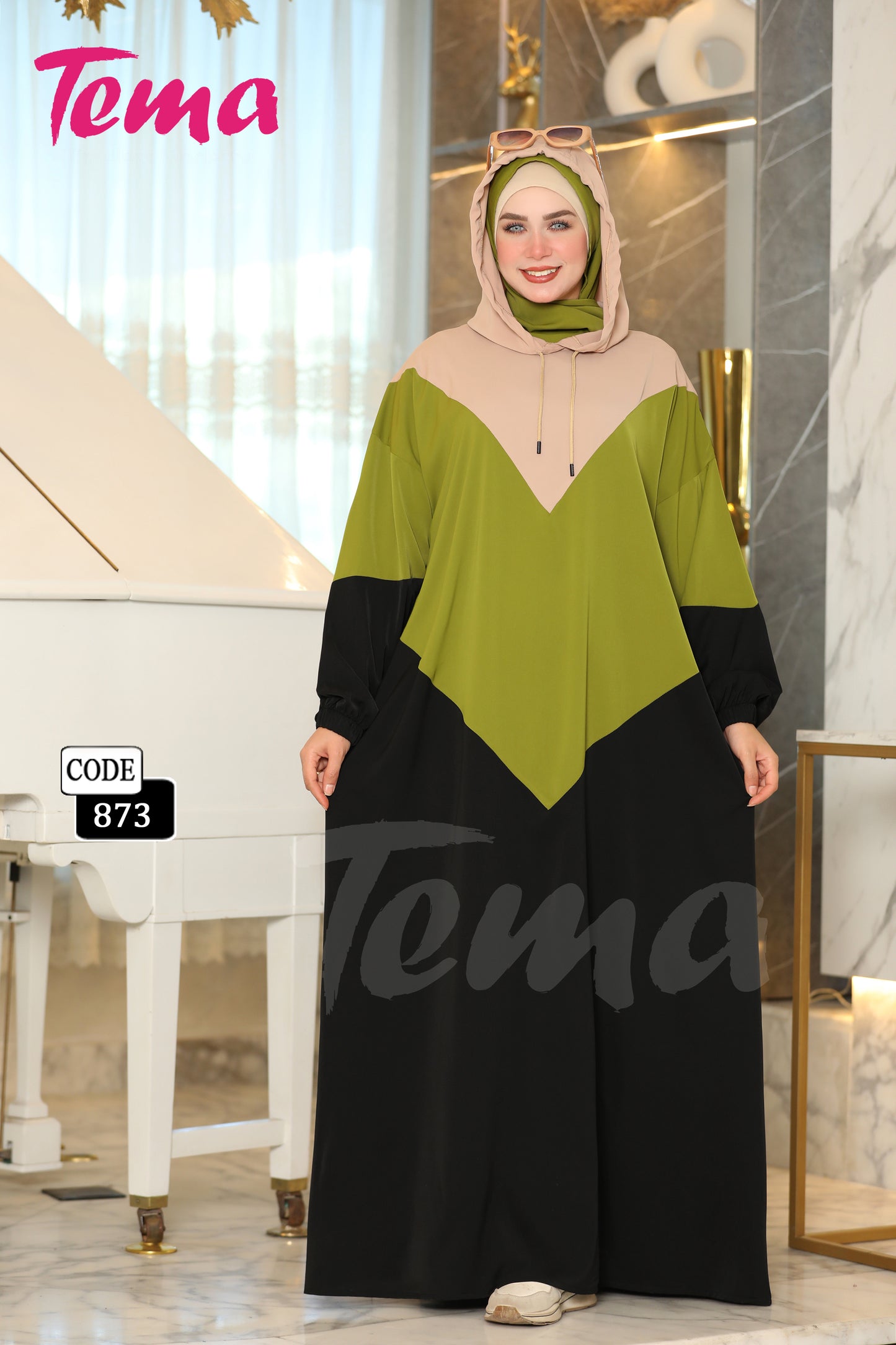 إسدال رمضان + طرحة (873)