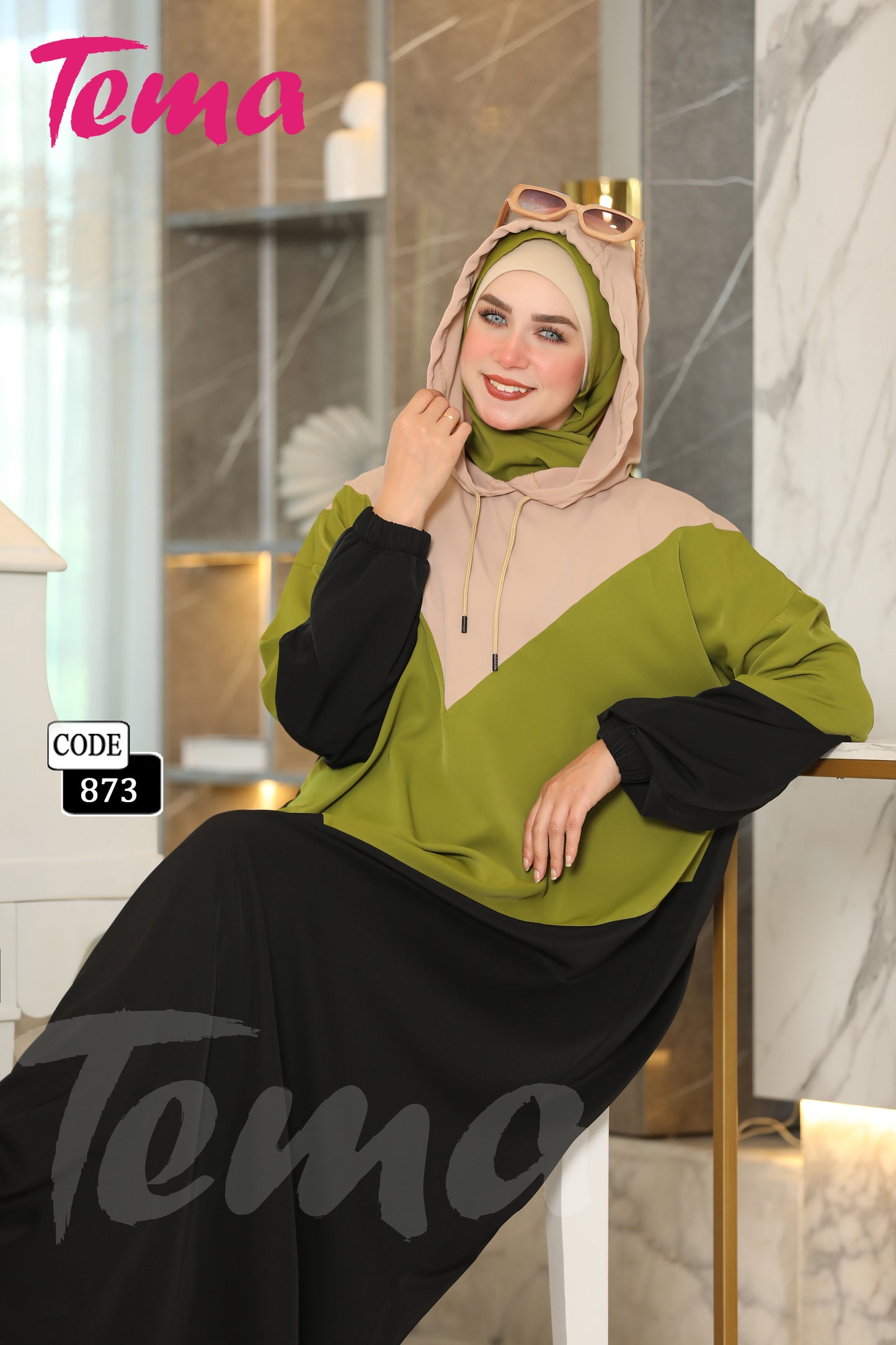 إسدال رمضان + طرحة (873)