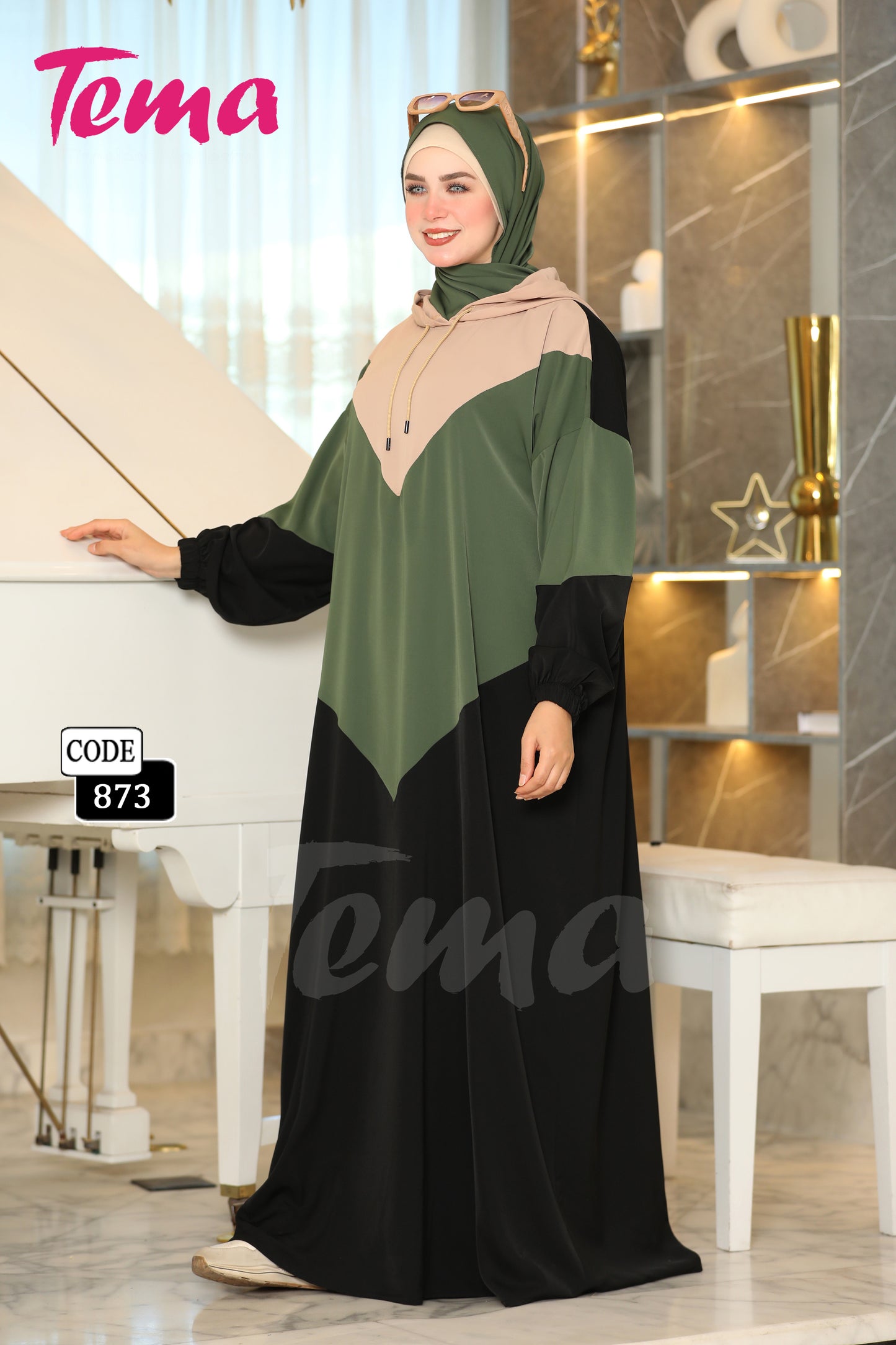 إسدال رمضان + طرحة (873)