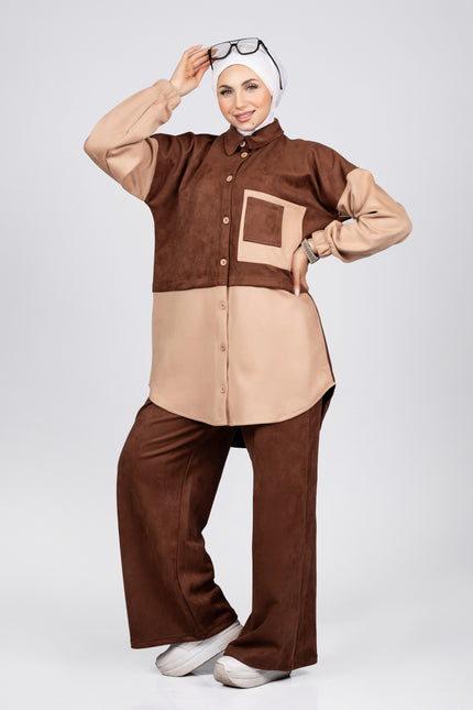 Suede Scuba Suit 909