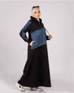 Hoodie Dress in Denim Mix 925