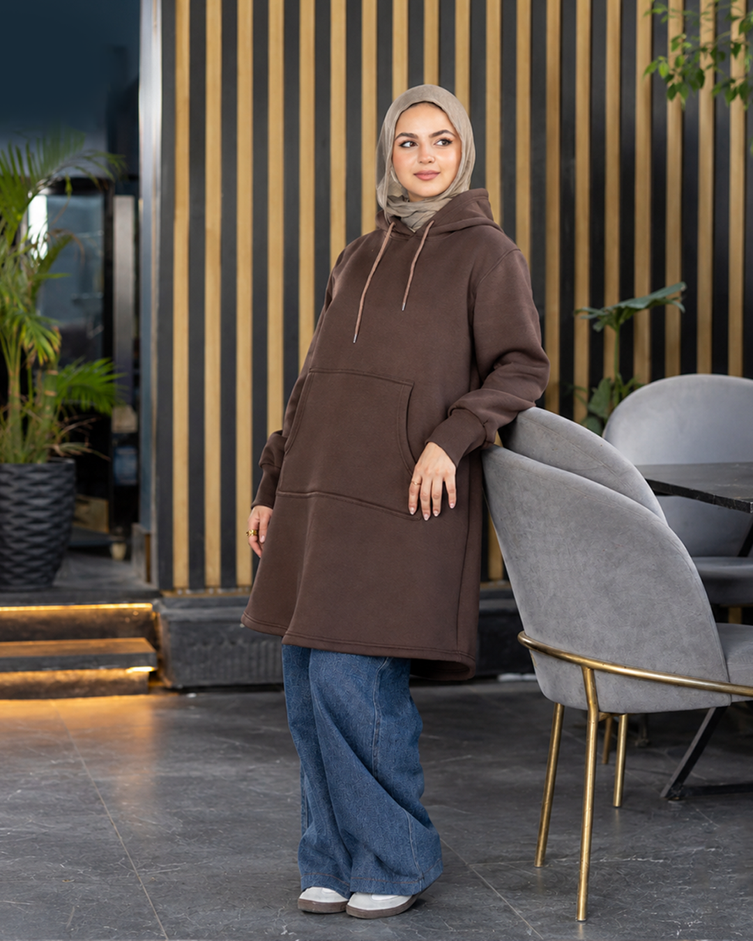 Practical Long Hoodie 964