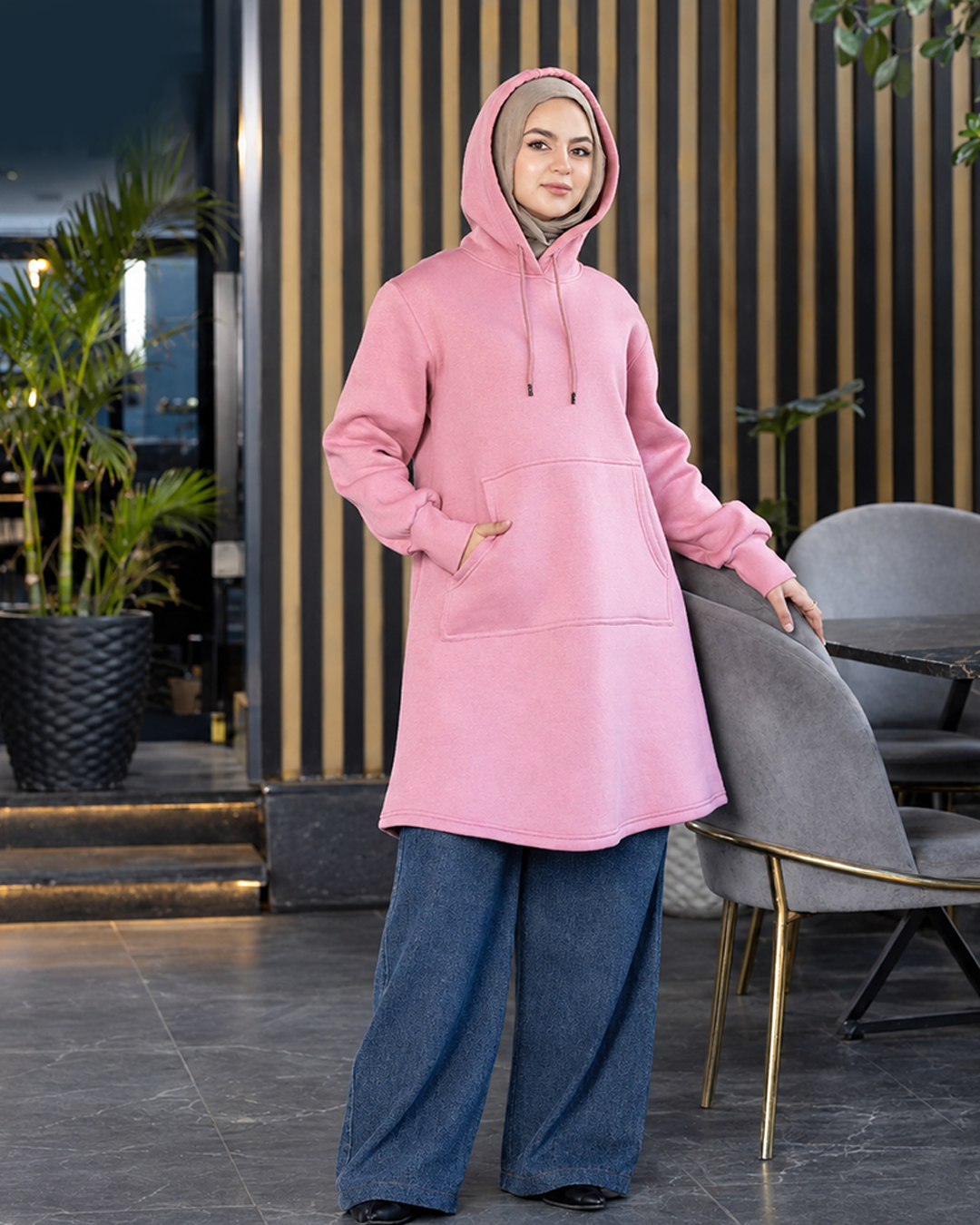 Practical Long Hoodie 964