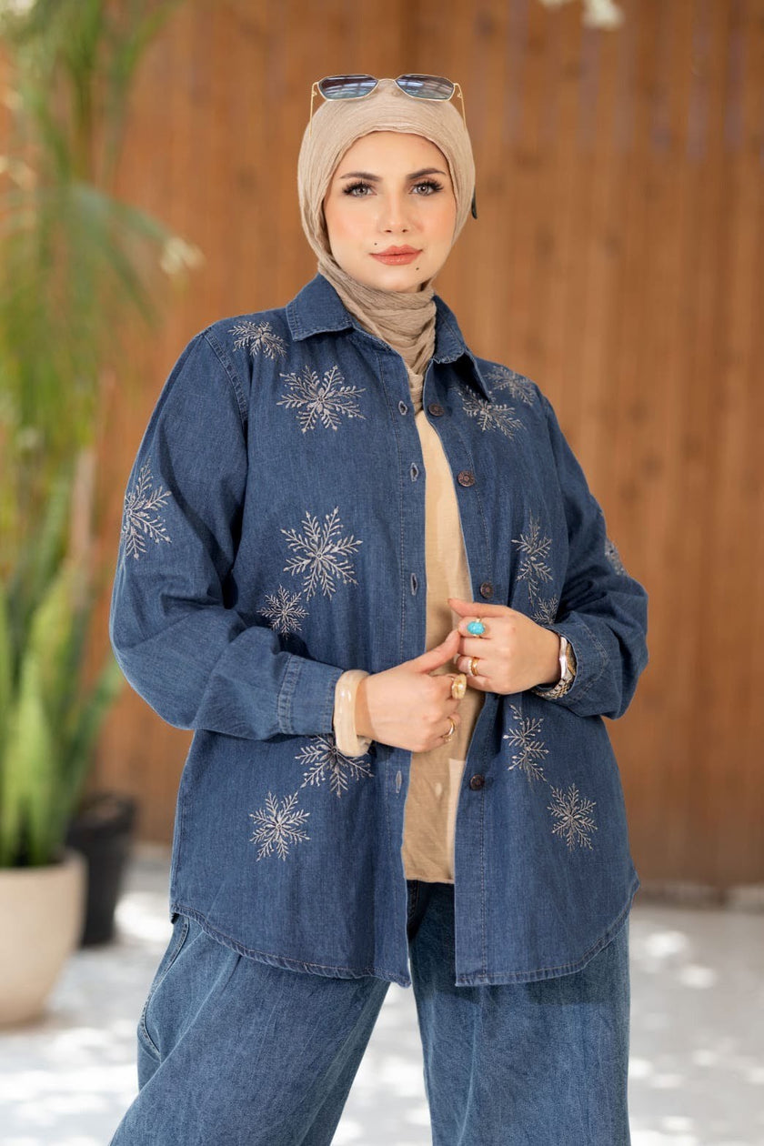 Embroidered Denim Shirt 954