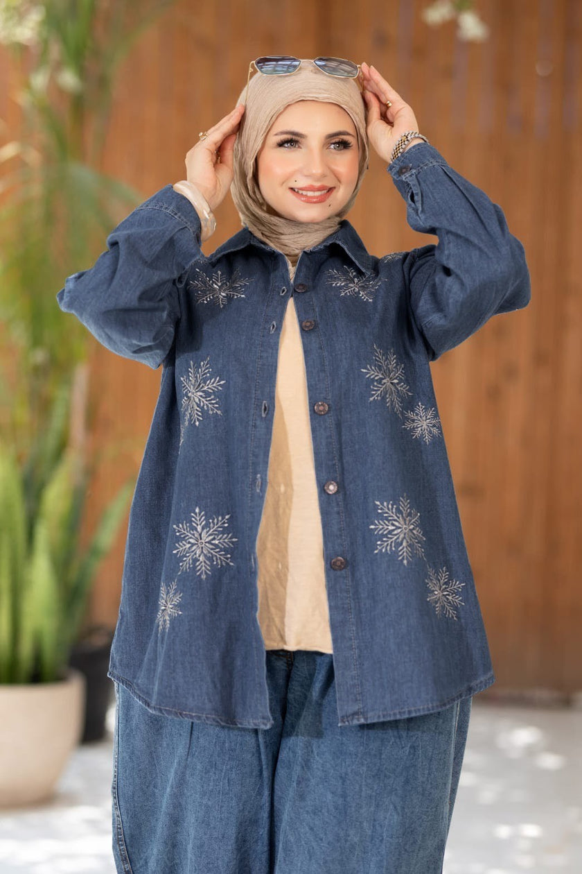 Embroidered Denim Shirt 954