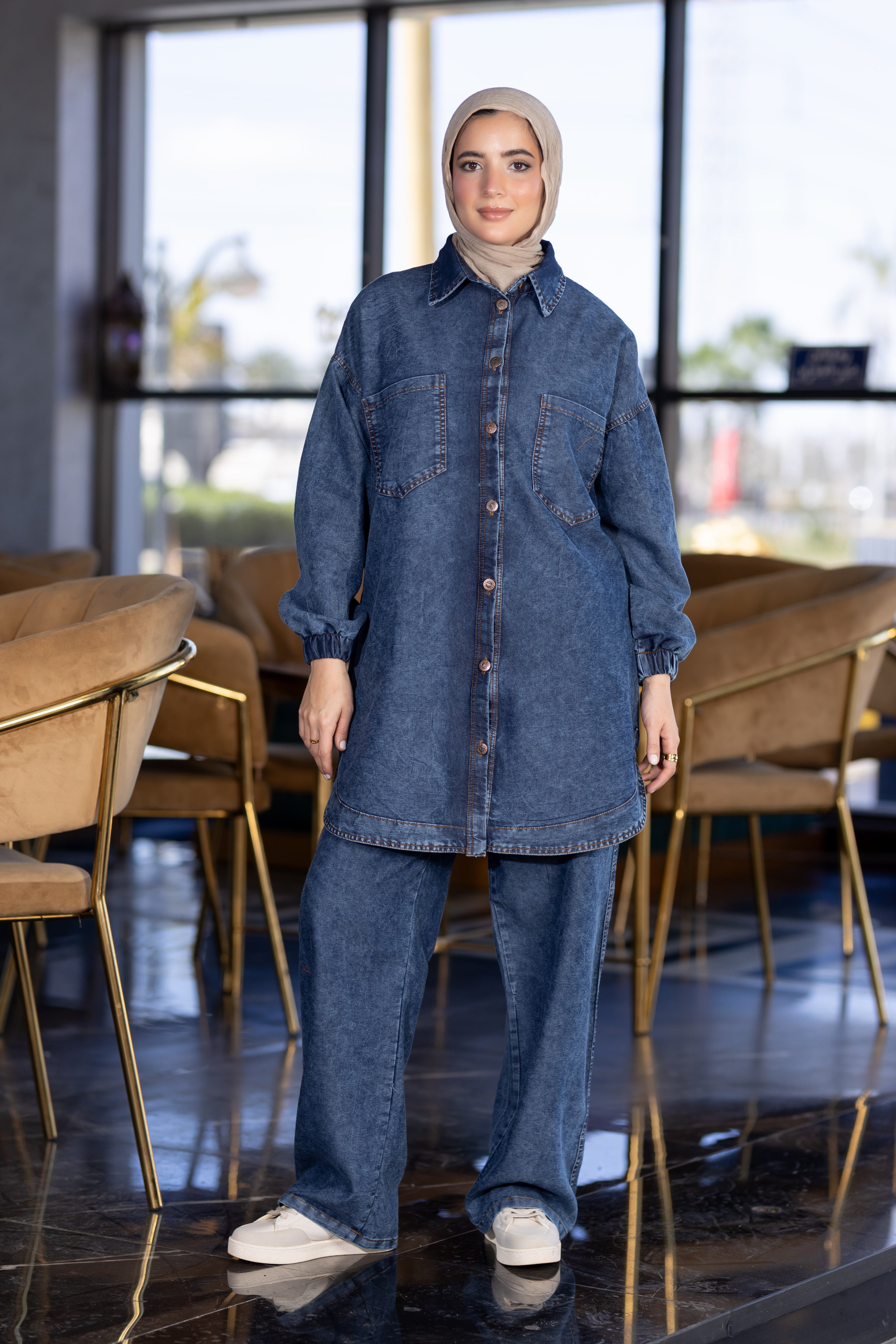 Modest Denim Set 937