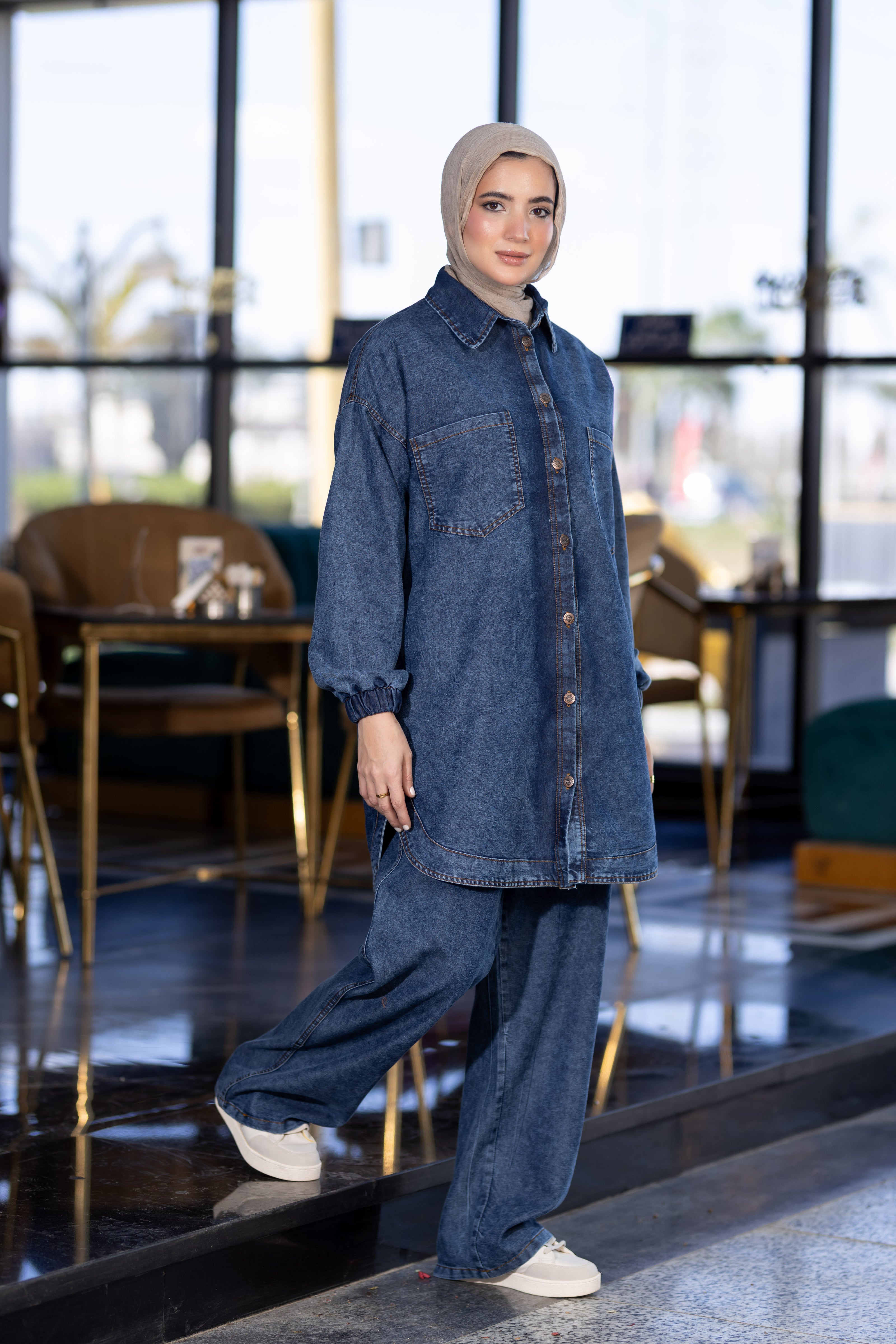 Modest Denim Set 937