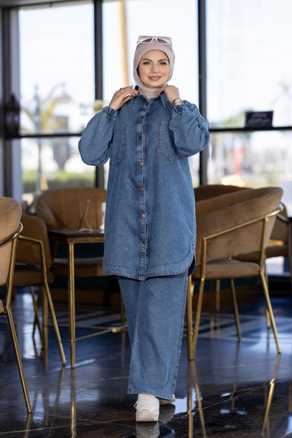 سوت جينز محجر موديست 937