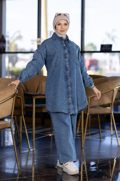 سوت جينز محجر موديست 937