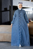 Modest Denim Summer Dress 941