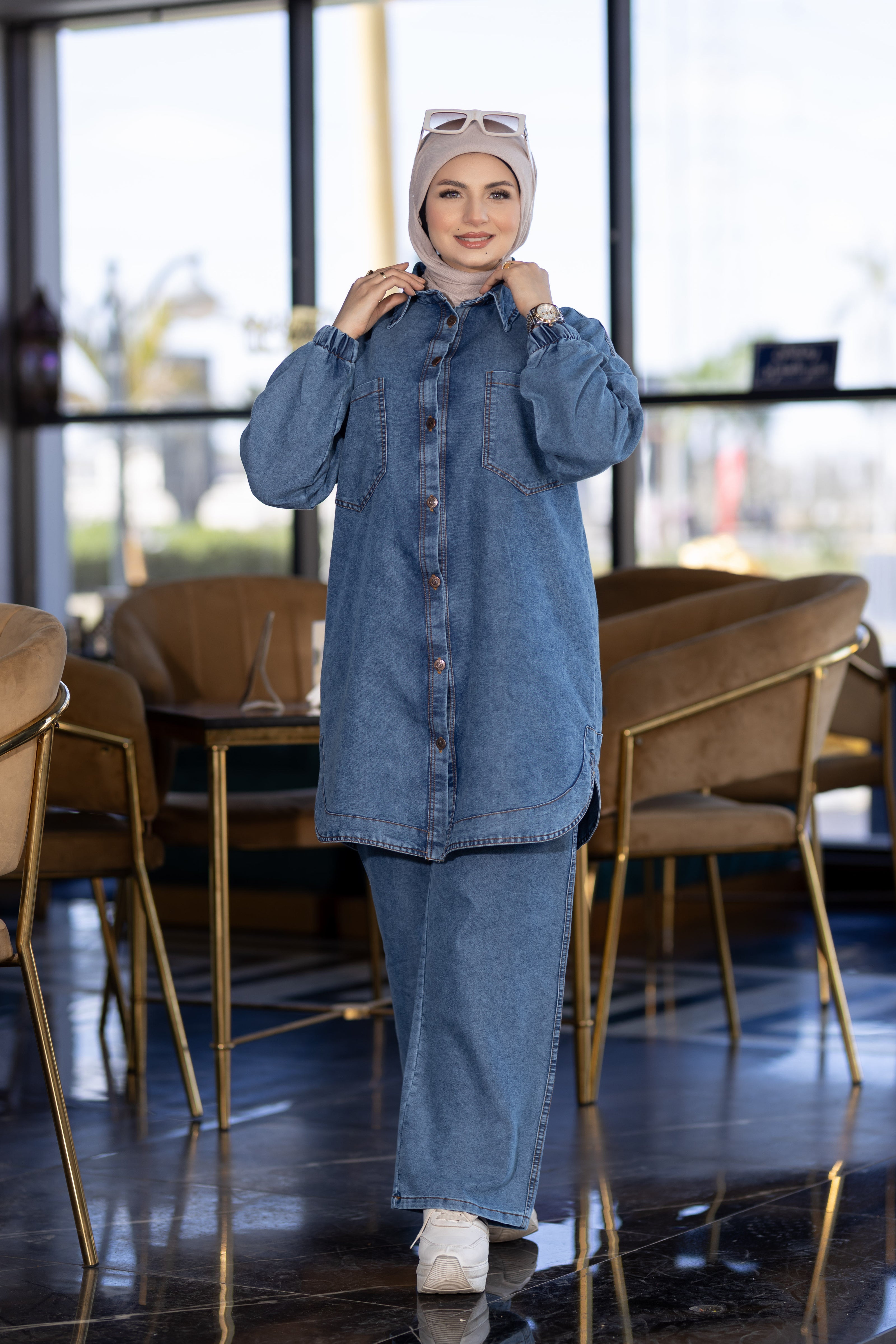 Modest Denim Set 937