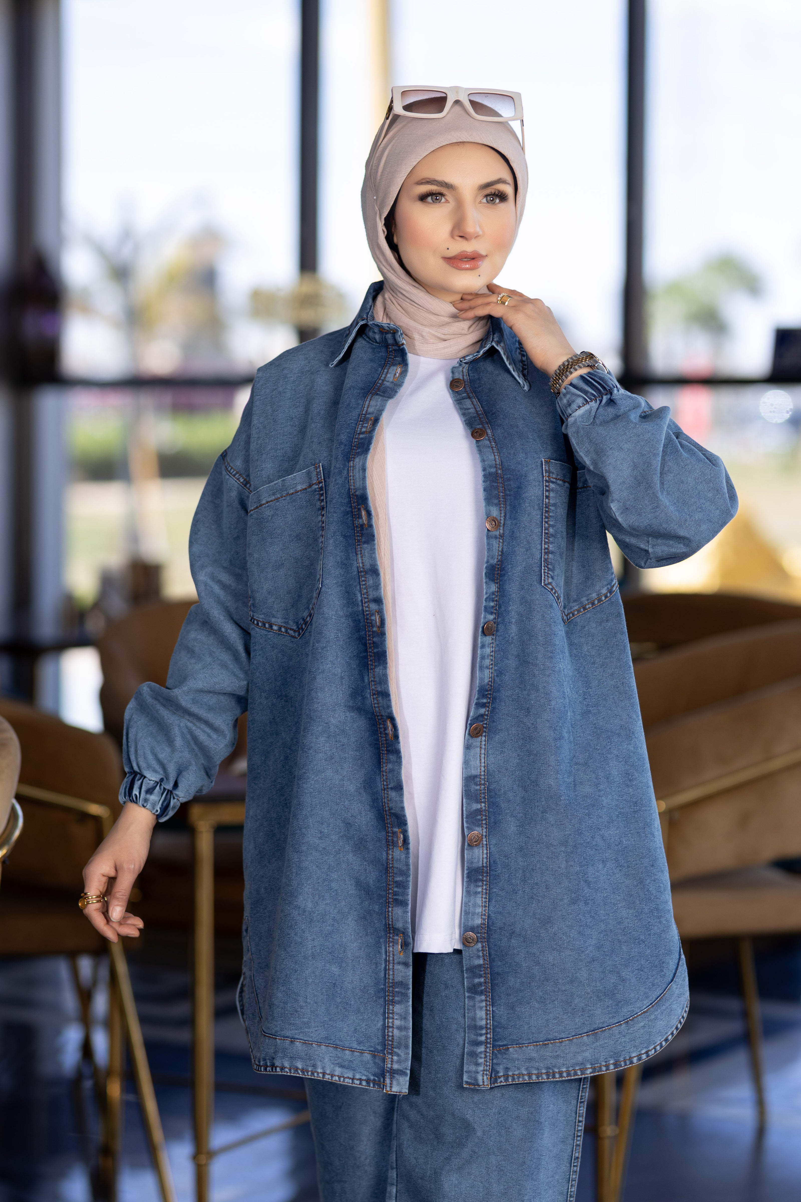 Modest Denim Set 937