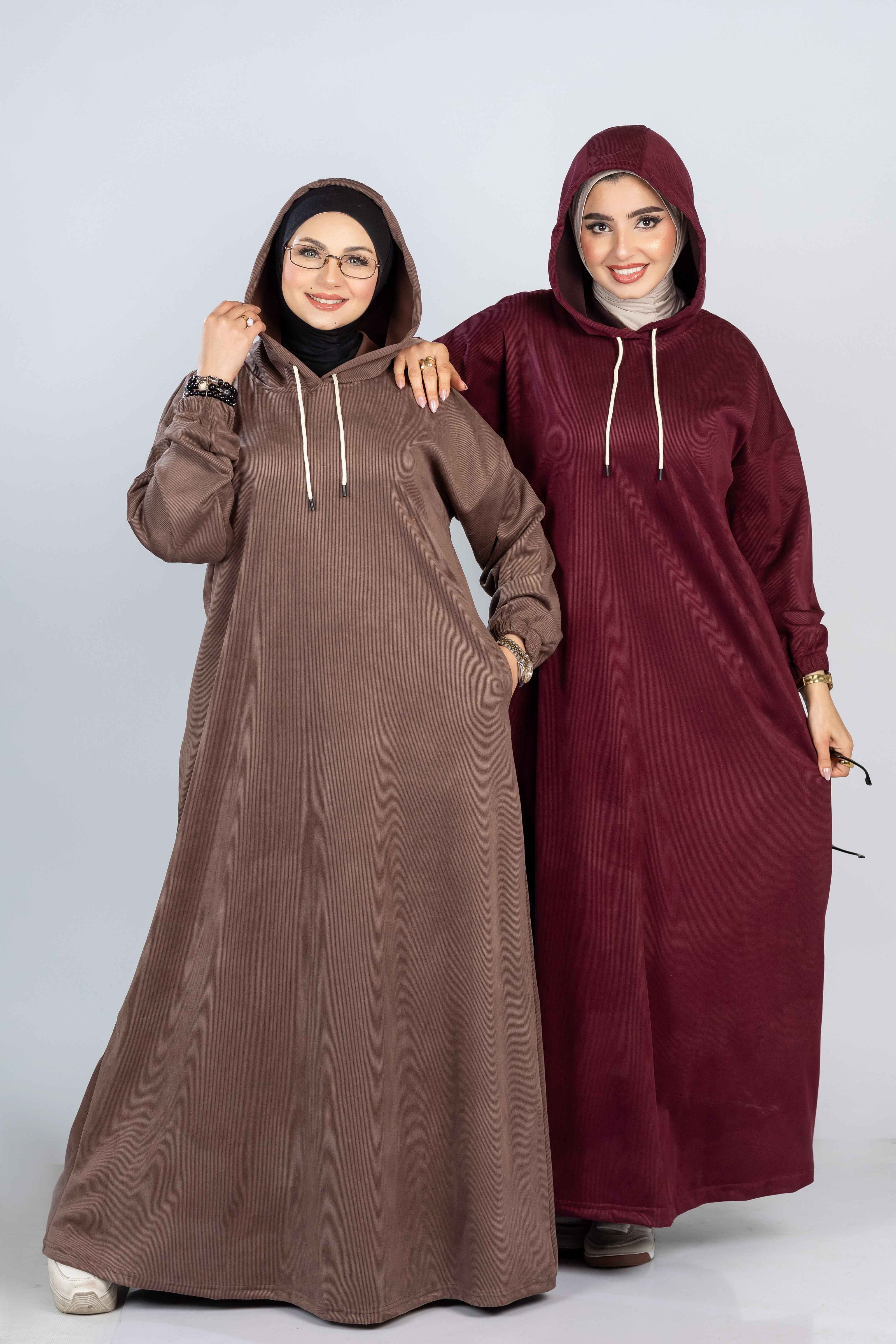 Modest Long Hoodie Dress 926