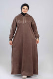 Modest Long Hoodie Dress 926