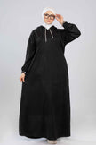 Modest Long Hoodie Dress 926