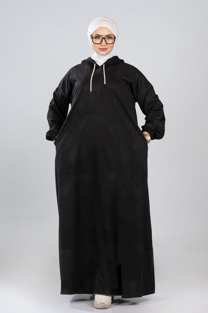Modest Long Hoodie Dress 926