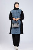 Scuba & Denim Mix Modest Suit 920