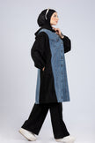 Scuba & Denim Mix Modest Suit 920