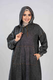 Denim Hoodie Dress 927