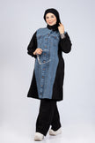 Scuba & Denim Mix Modest Suit 920