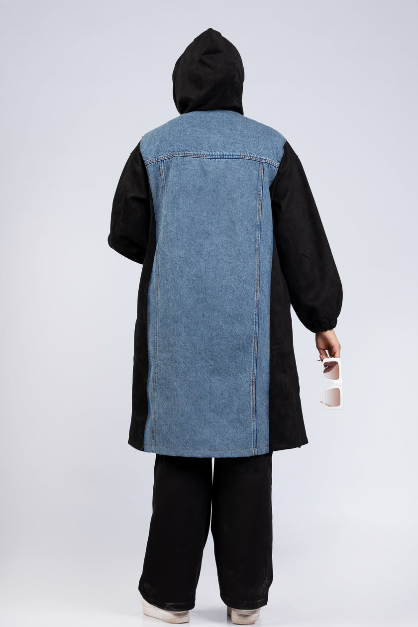 Scuba & Denim Mix Modest Suit 920