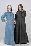 Denim Hoodie Dress 927