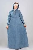 Denim Hoodie Dress 927