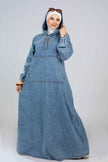 Denim Hoodie Dress 927