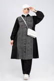 Scuba & Denim Mix Modest Suit 920