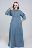 Denim Hoodie Dress 927