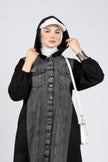 Scuba & Denim Mix Modest Suit 920