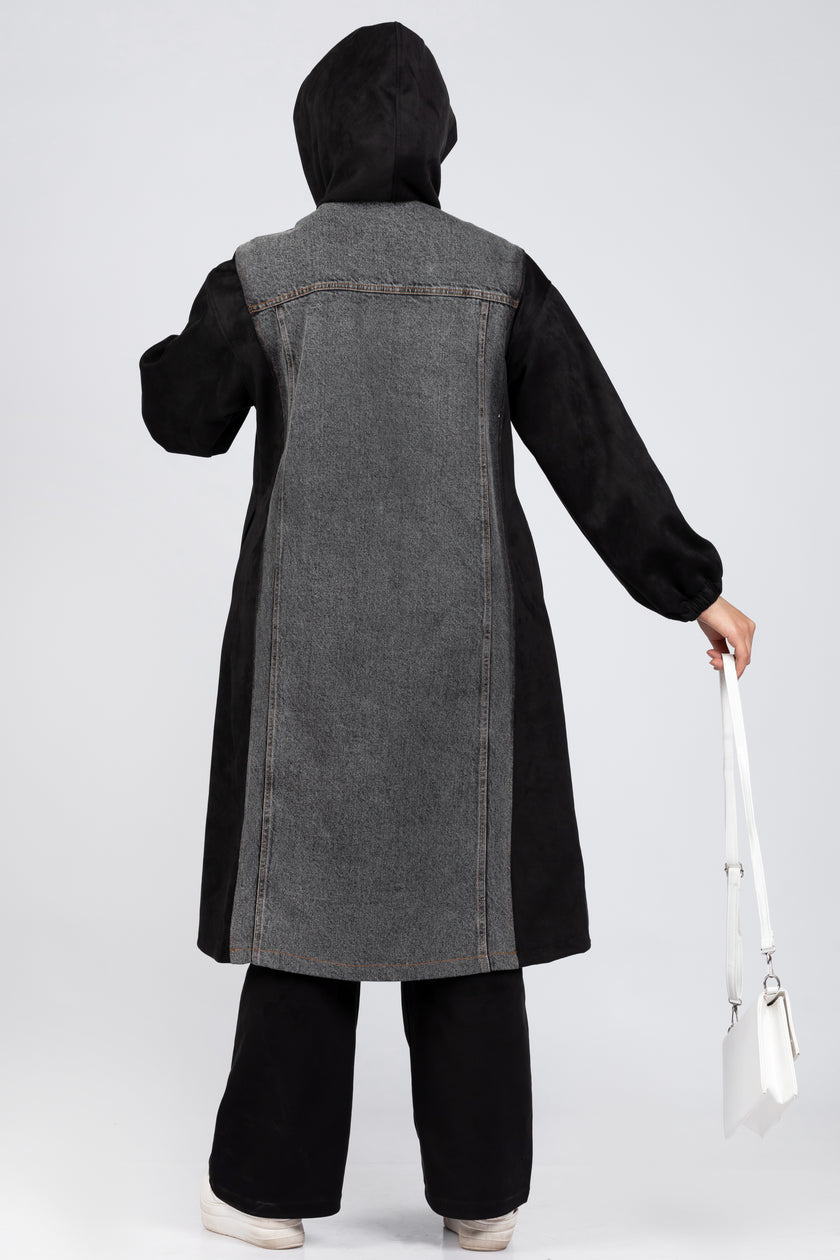 Scuba & Denim Mix Modest Suit 920