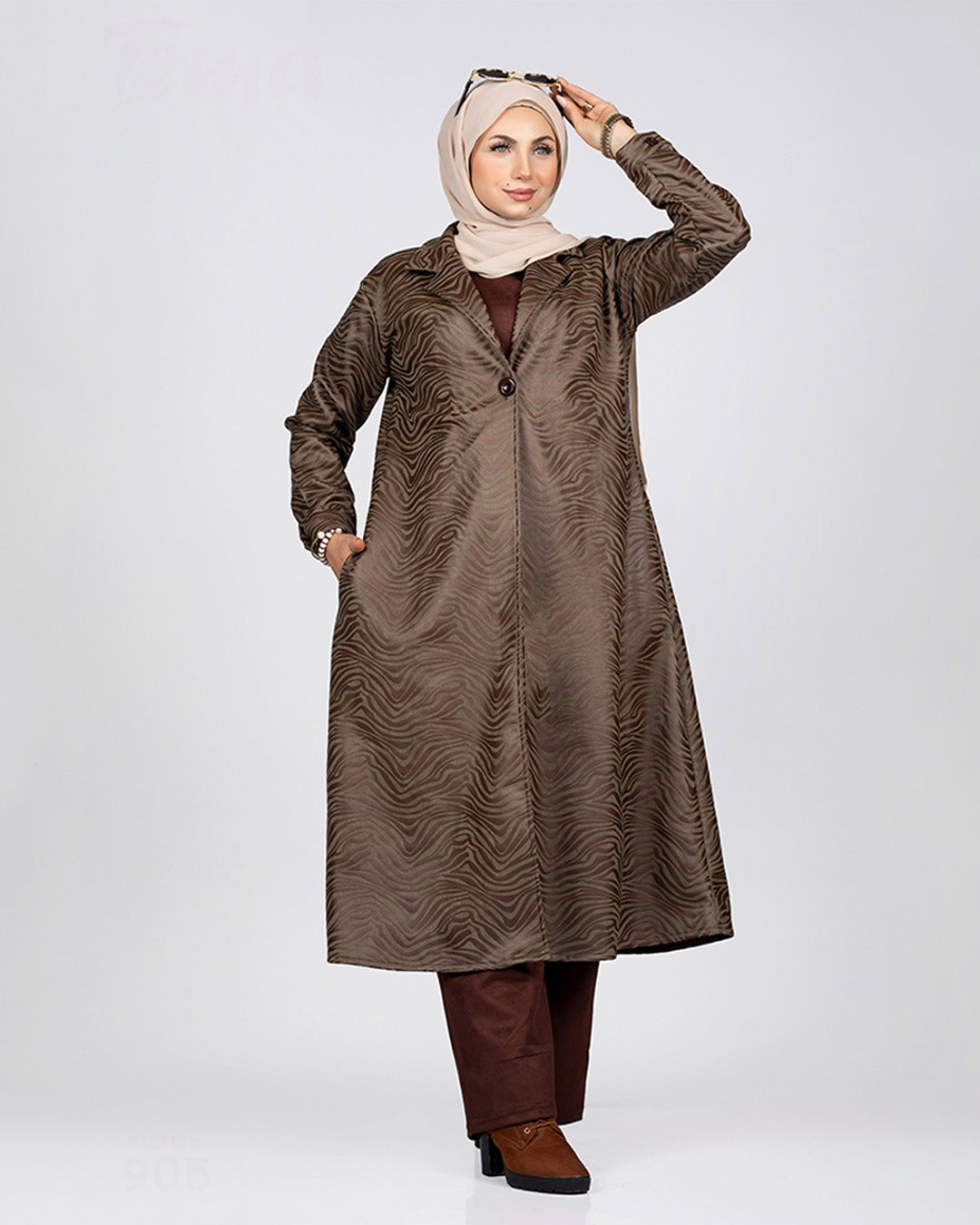 Suede scuba jacket with leather trim 905
