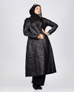Suede scuba jacket with leather trim 905