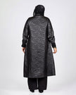 Suede scuba jacket with leather trim 905