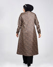 Suede scuba jacket with leather trim 905