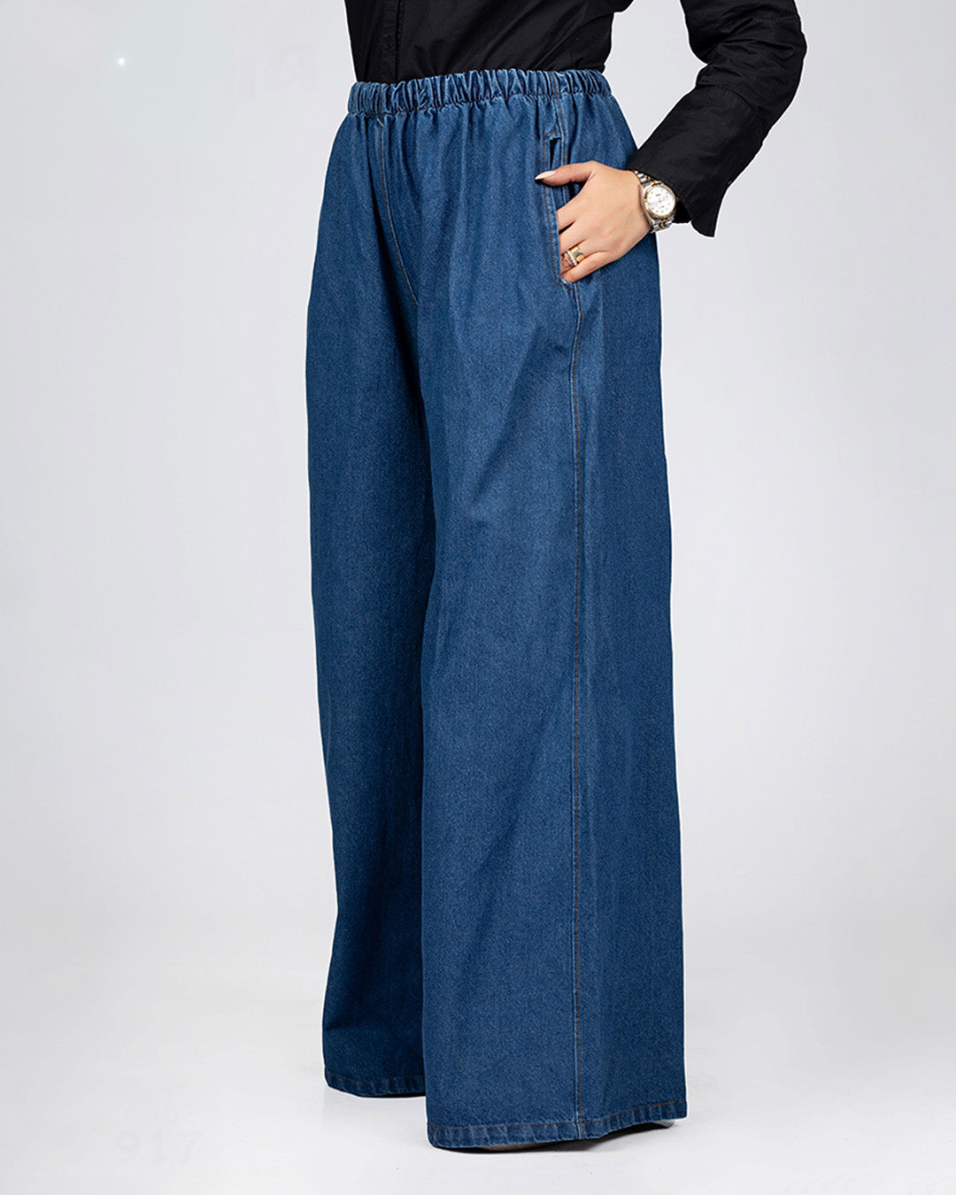 Wide Leg Jeans Pants 916