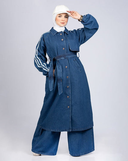 Modest Denim Coat 917